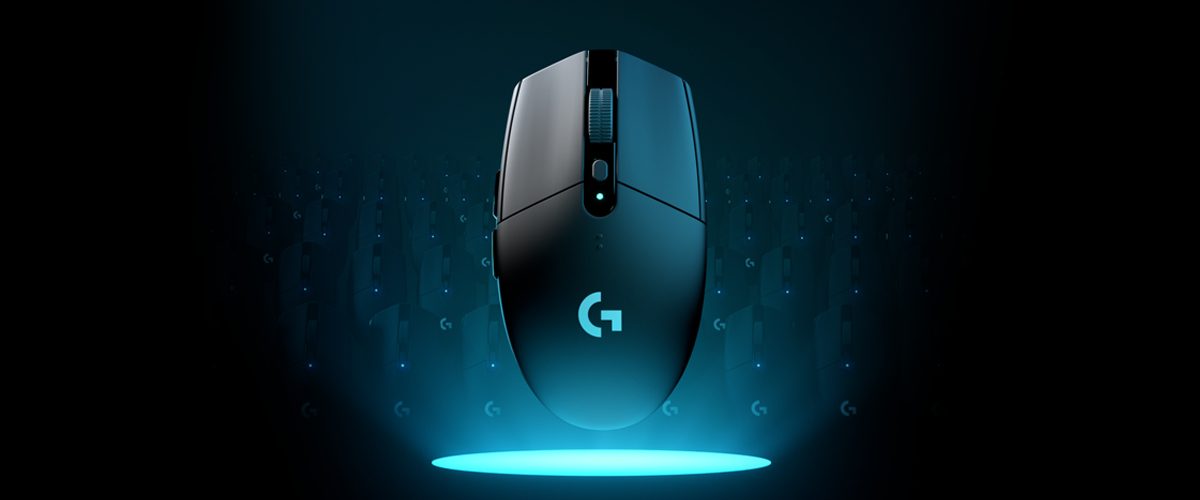 Ratón inalámbrico Logitech G305 Lightspeed en negro, foto oficial de prensa de Logitech